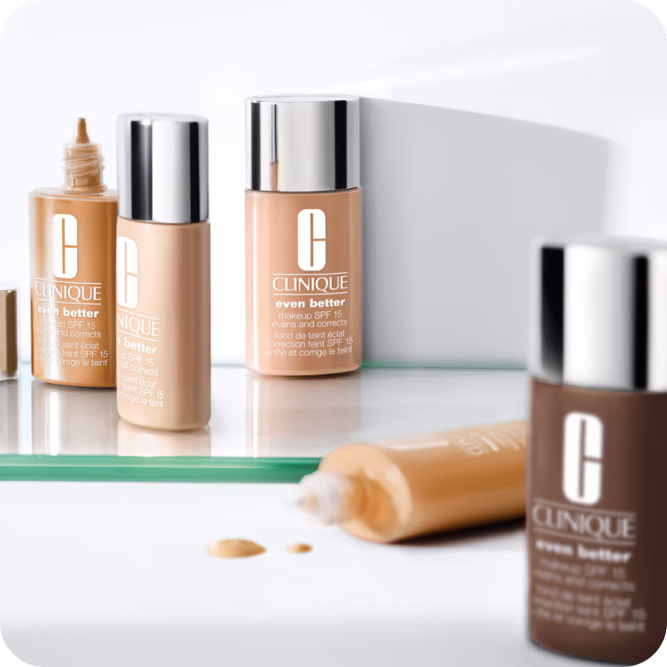 even better foundation bottles standing and laying down.